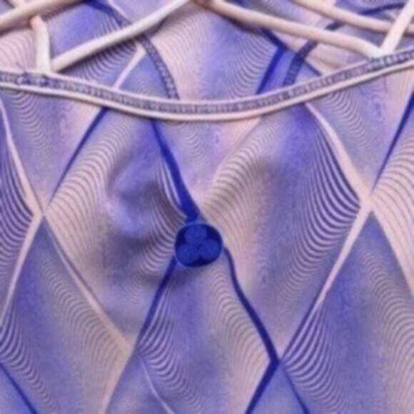 Luna Jai Women Purple Sleeveless Scoop Neck Strappy Workout Tank Top Size Medium - Picture 5 of 7